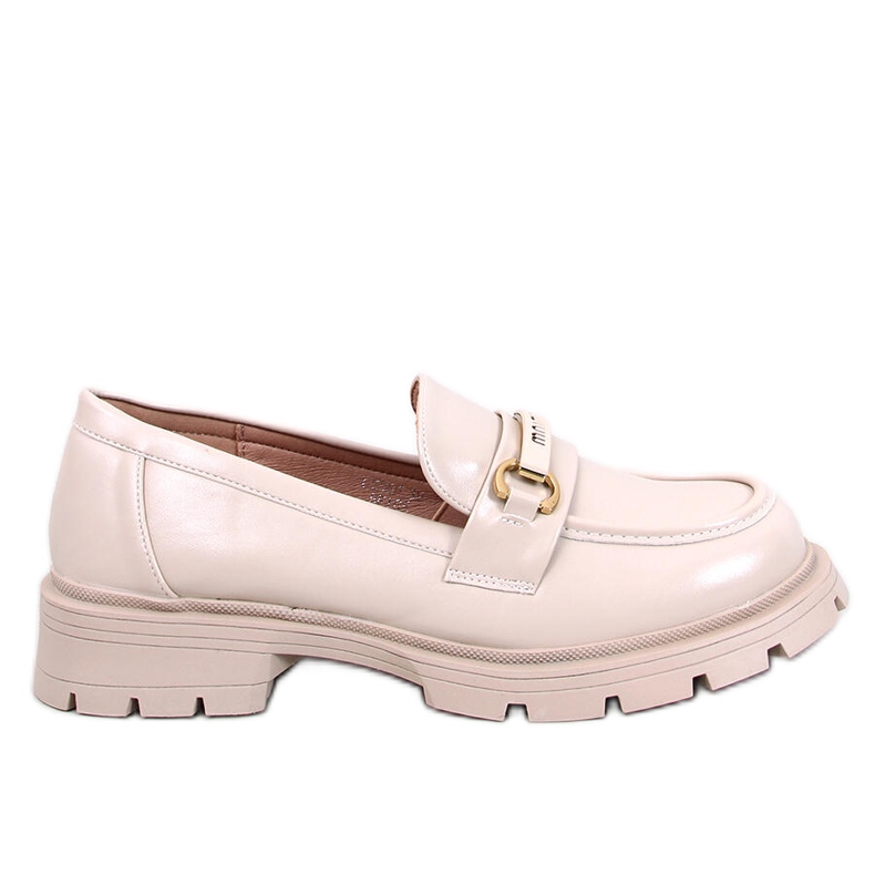Mocasín plataforma Emina beige