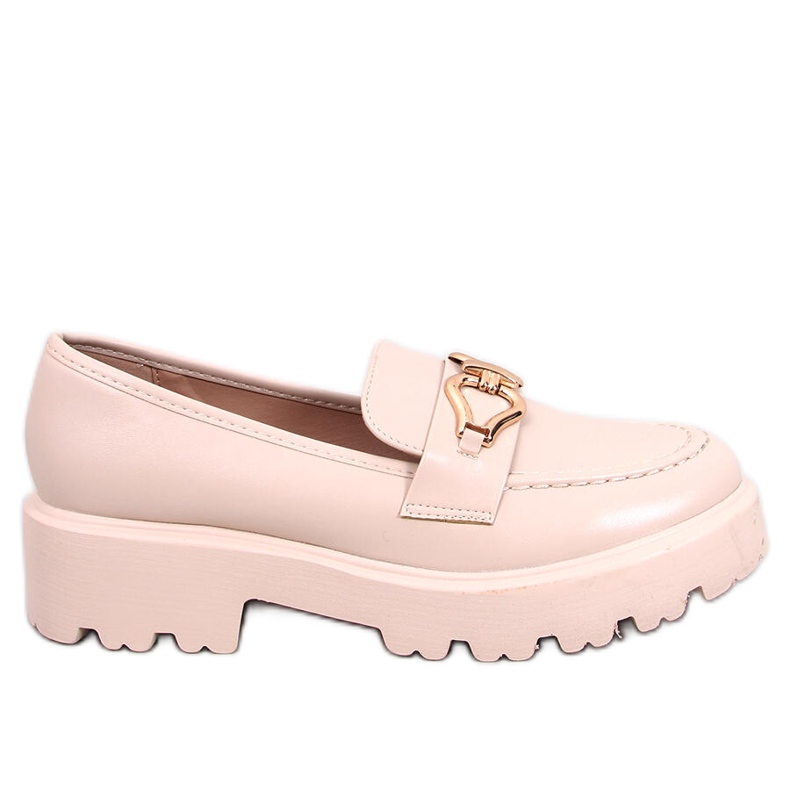 Mocasín hebilla Zandra beige