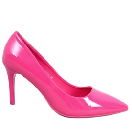 Salón stiletto lacado fucsia Charlotte rosado