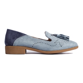 Mocasines calados de ante gris de Daszyński