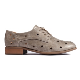 Zapatos de mujer Daszyński calados dorados