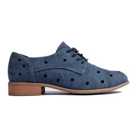 Zapatos de mujer Daszyński calados azules