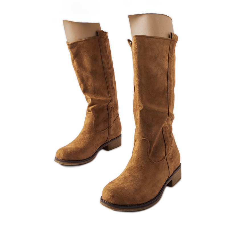 Botas planas Aosta marrón