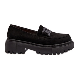 Mocasines De Mujer Con Cadena Negro Mevre Mocasines De Mujer Con Cadena Negro Mevre