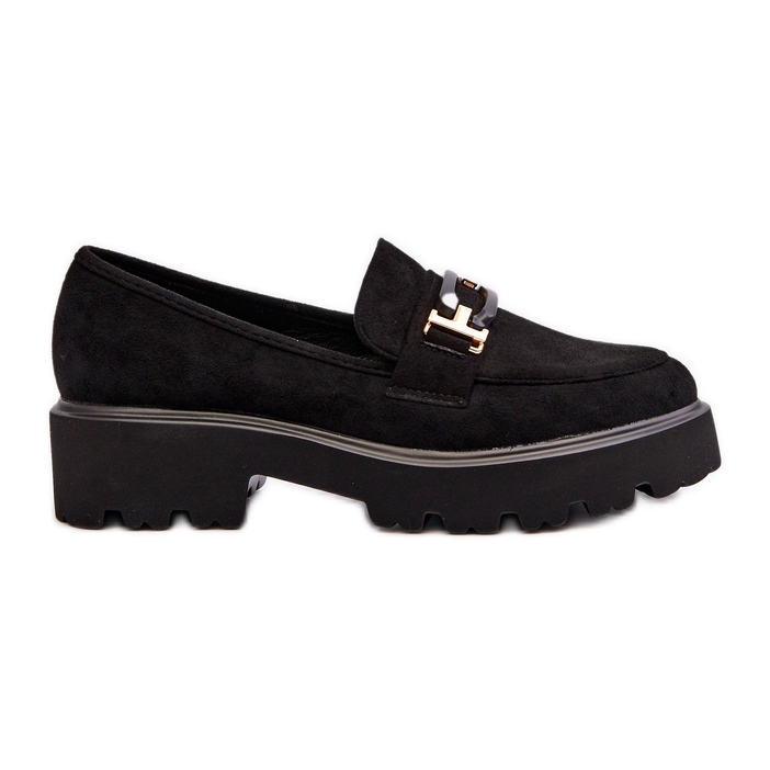 Mocasines De Mujer Con Adorno Negro Omavia