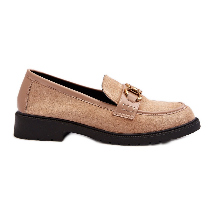 Mocasines Clásicos Mujer Beige Fiviana