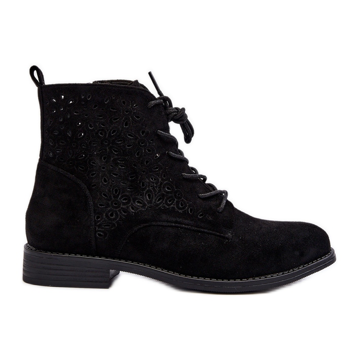 S.barski HY66-136 Botines Mujer Con Estampado, Negro