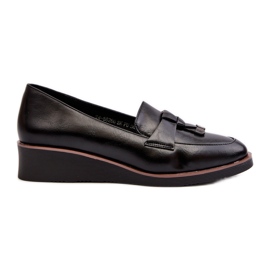 Vinceza Zapatos de Mujer con Cuña y Adorno, Miliret Negro