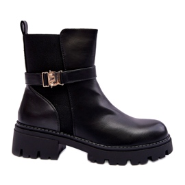 Botas de jodhpur femeninas con una decoración negra negro