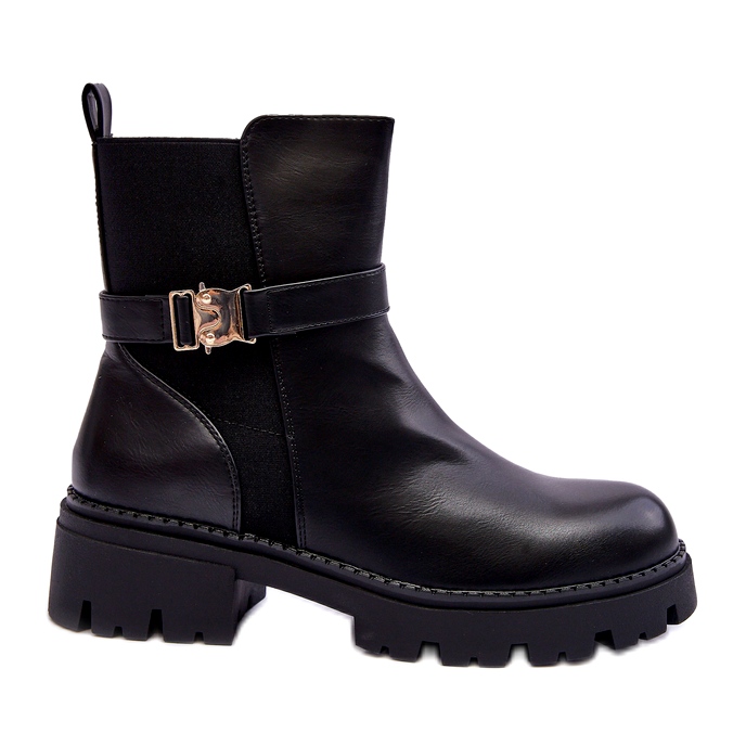 Botas de jodhpur femeninas con una decoración negra negro