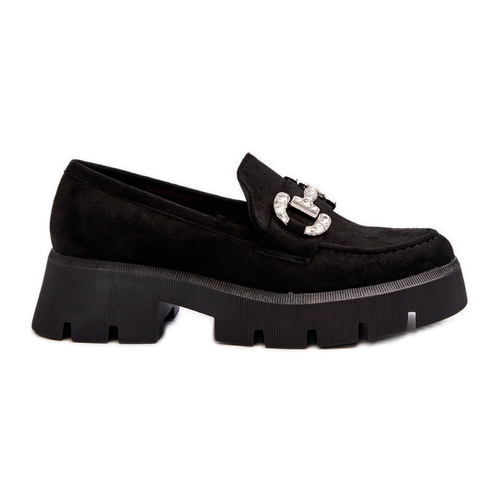 Mocasines De Mujer Con Decoración Negro Ellise