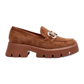 Mocasines De Mujer Con Decoración Camel Ellise marrón
