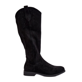 S.barski HY66-132 Botas Caladas Mujer, Negro
