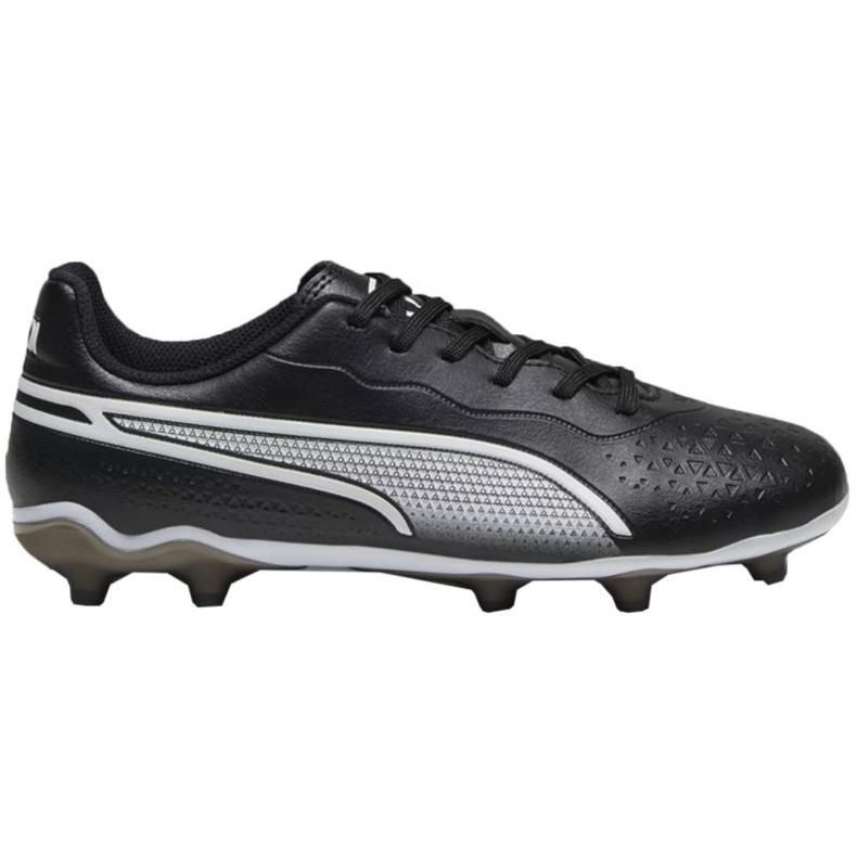 Zapatillas de fútbol Puma King Match FG/AG Jr 107573 01 negro