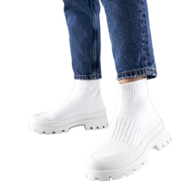 Zapatillas blancas con parte superior flexible Varden blanco