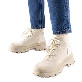Zapatillas altas beige Éric