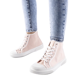 Zapatillas altas rosas de Pozzuolo rosado
