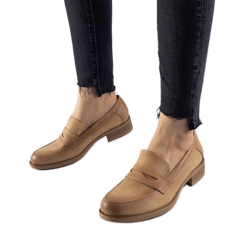 Mocasines Beaufort elegantes beige