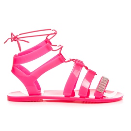 L. Day romanos de goma rosado