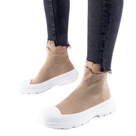 Zapatillas marrones con parte superior elástica de Gadbois marrón