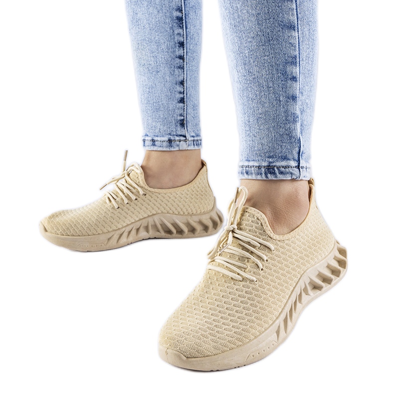 Zapatillas de tela beige de Derek