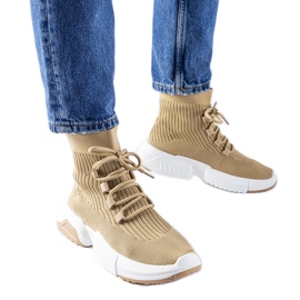 Zapatillas altas Sanschagrin beige oscuro