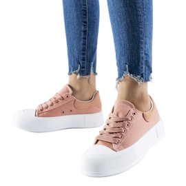 Zapatillas Werninger plataforma rosa