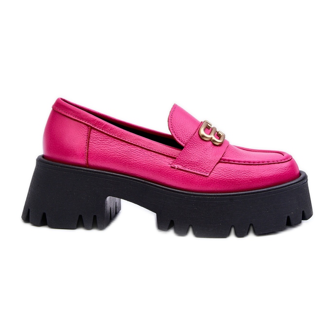 Zazoo 20164 Mocasines de Mujer Fabricados en Piel Natural Fucsia rosado
