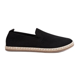 Alpargatas sin cordones de mujer Harmonie negras negro