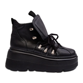 Zapatillas Deportivas Zazoo 3416 Piel Mujer Negro
