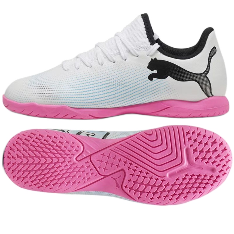 Zapatillas de fútbol Puma Future 7 Play It Jr 107739-01 blanco Zapatillas de fútbol Puma Future 7 Play It Jr 107739-01 blanco