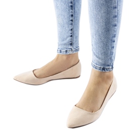 Bailarinas beige con punta en punta Riv