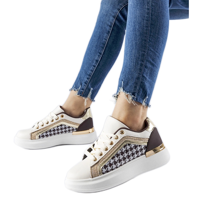 Zapatillas Briercliff con purpurina marrón y beige
