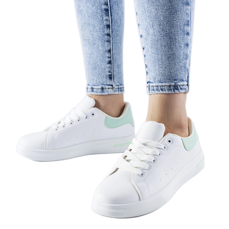 Zapatillas Leland blancas y verdes blanco
