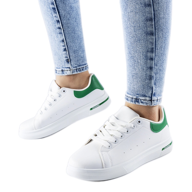 Zapatillas Leland blancas y verdes blanco