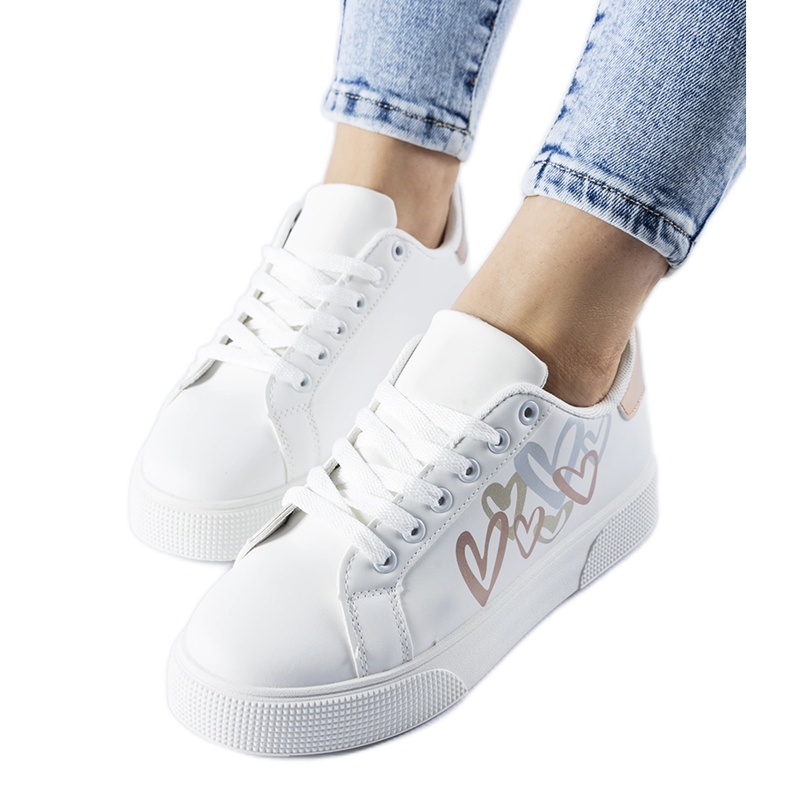 Zapatillas blancas con plataforma Montclair. blanco