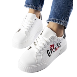 Zapatillas blancas con plataforma Montclair. blanco