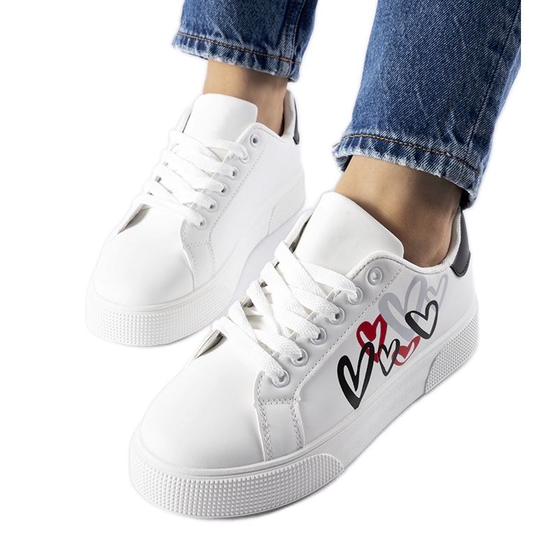 Zapatillas blancas con plataforma Montclair. blanco