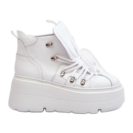 Zapatillas Deportivas Zazoo 3416 Piel Mujer Blanco