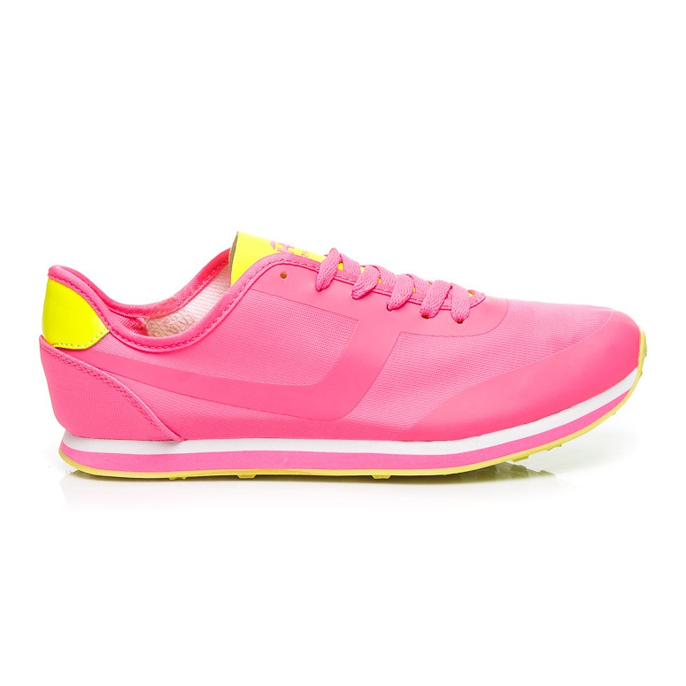 Haker Deportivas bicolor amarillo rosado