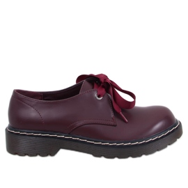 Bota bovver Sherone Vino Rojo