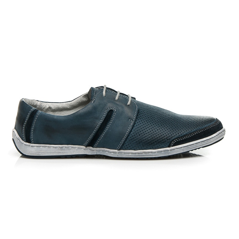 Lucca Zapatos de cuero azul