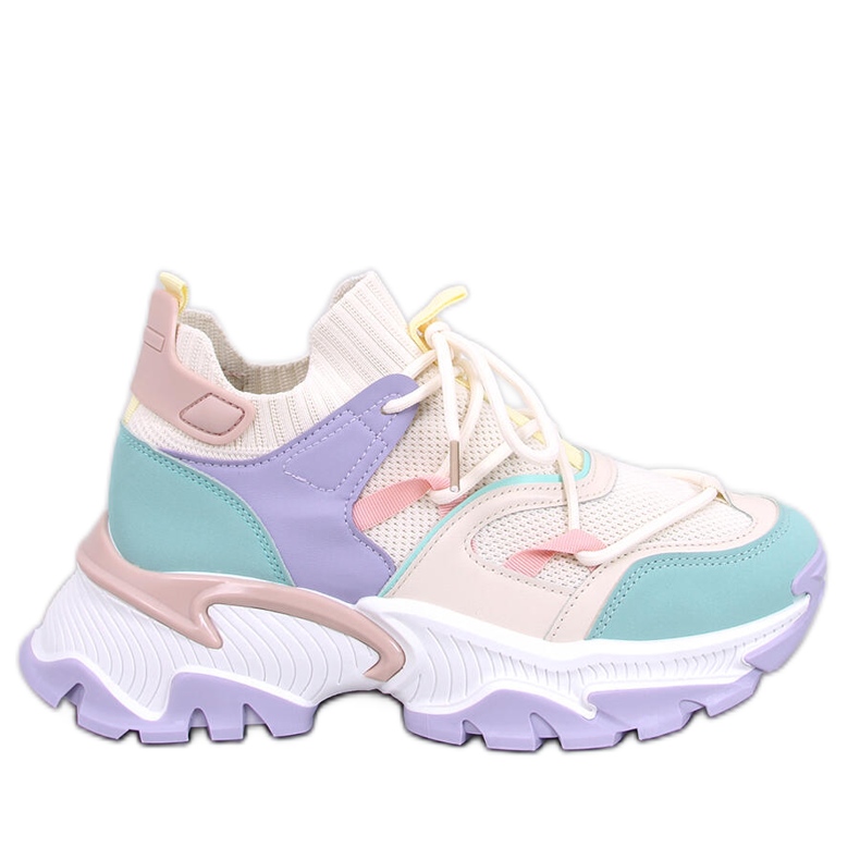 Beals Zapatillas con cuña de colores en color morado violeta