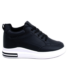 Zapatillas Cheeve negras con cuña negro