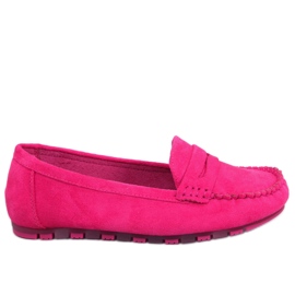 Mocasines mujer Anaya ante fucsia rosa