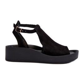 Zazoo 2914 Sandalias Mujer Ante Negro