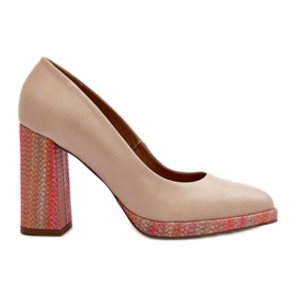 Zapatos de tacón alto Laura Messi 2746 beige claro
