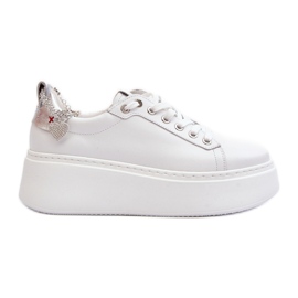 Deportivas Mujer Piel con Pulsera CheBello 4406 Blanco