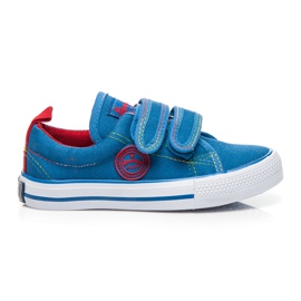American Club Zapatillas deportivas velcro. azul