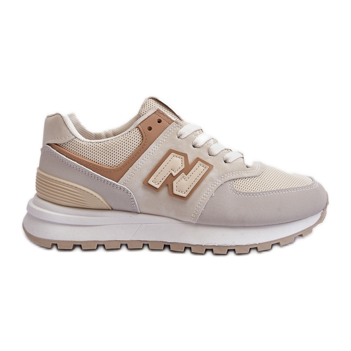 Zapatillas Mujer Beige Zapatillas Deportivas Alettesa
